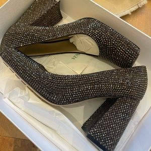 Bottega Veneta Courtney sparkle leather pumps, brand new, never been worn